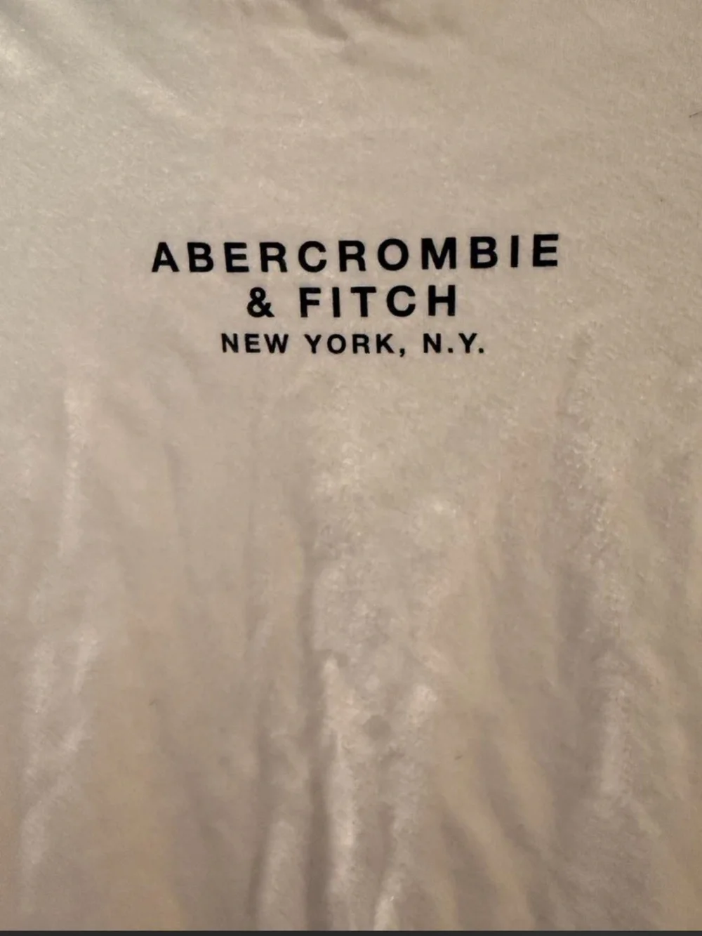 Abercrombie & Fitch Men's Tan Logo Crewneck Tee men’s large